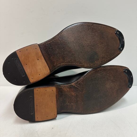 NEW HEELS R. M. Williams VTG Craftsman Chelsea Boot Chestnut Leather UK 8 / US 9 - Picture 2 of 14